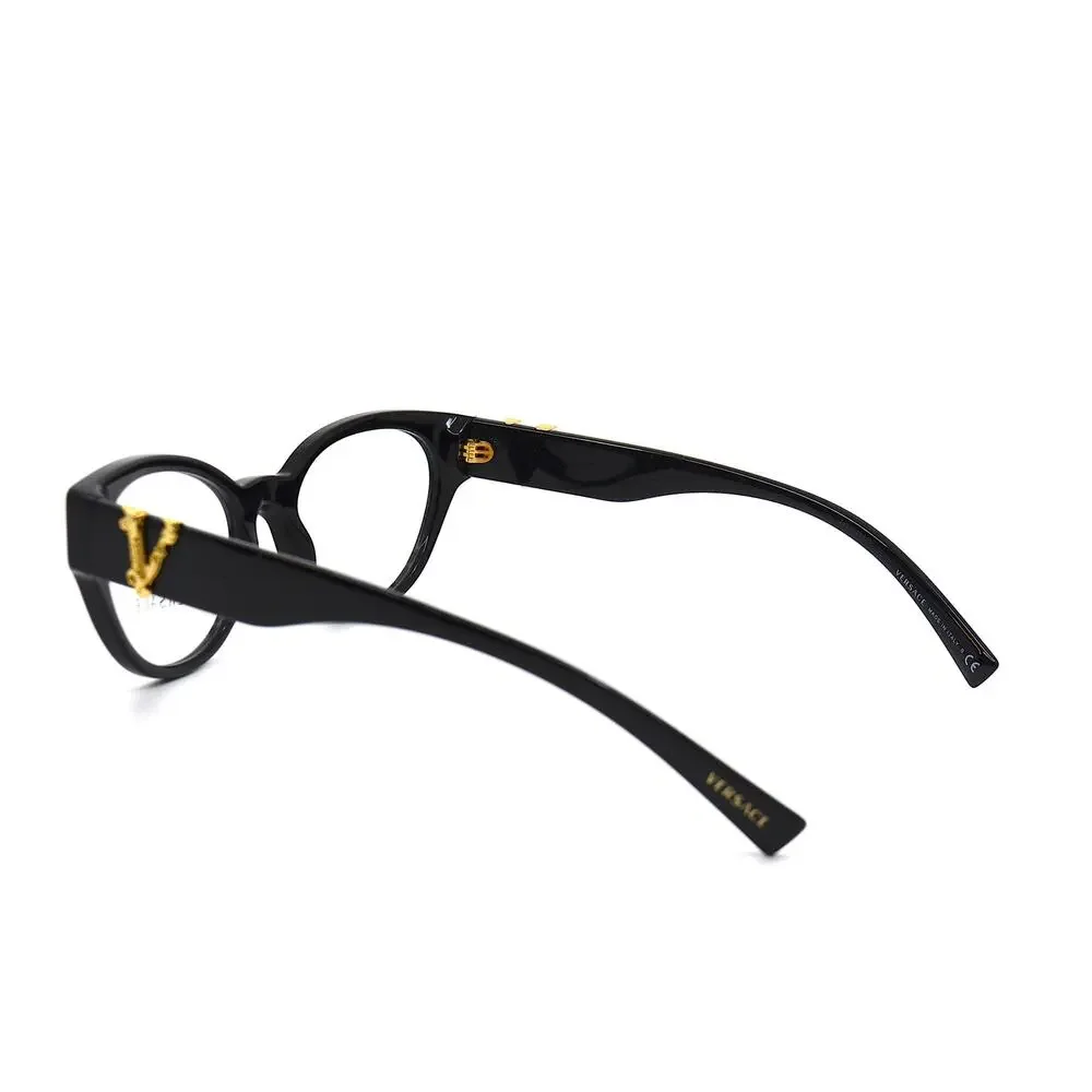 NEW VERSACE VE3282 GB1 BLACK WOMEN AUTHENTIC EYEGLASSES FRAME